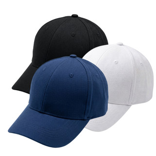 Kit 3 Bonés de Brim Pesado para Personalizar Estilo Baseball 6 Gomos