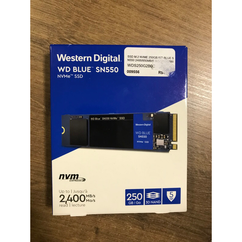 SSD M2 NVME 250gb Western Digital SN550