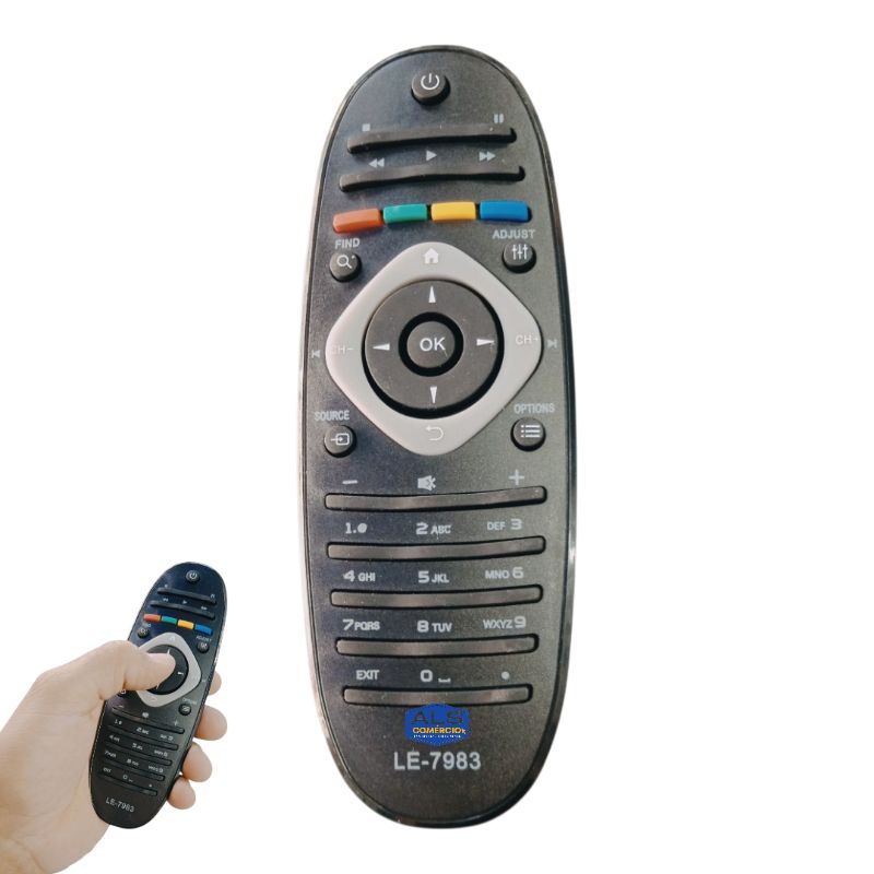 Controle Remoto Compatível com TV Philips Lcd/Led lê 7983 a pronto entrega