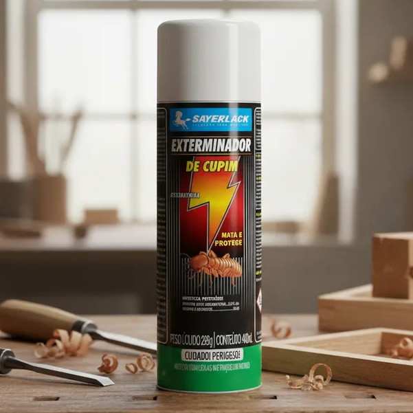 Exterminador de Cupins Spray Protege Madeira 400ml Sayerlack