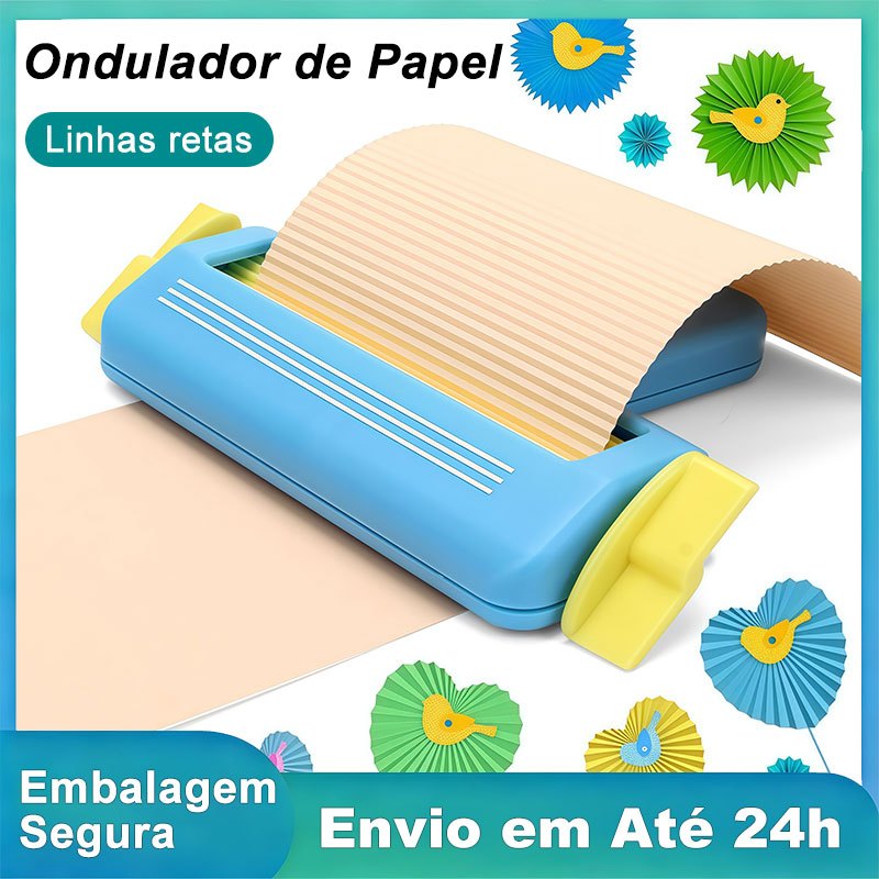 Rolo Frisador Texturizador de Papel Listras para Scrapbook e Artesanato Infantil