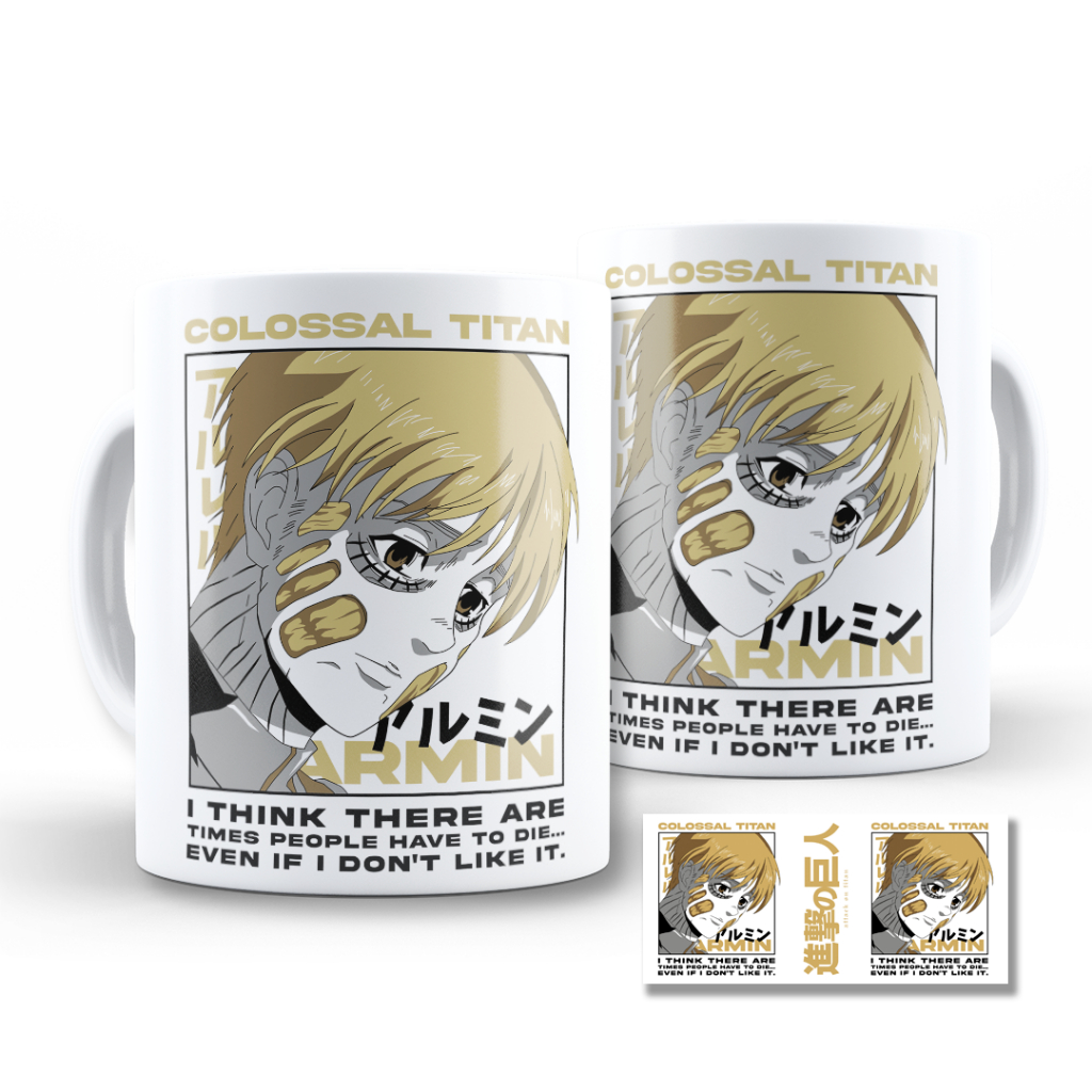 Caneca Armin Arlert Personalizada | Presente Criativo | Attack On Titan Shingeki no Kyojin