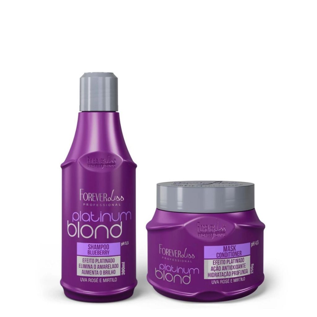 Kit Matizador Desamarelador Platinum Blond - Forever Liss