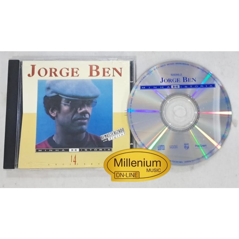 CD Jorge Ben  Minha História 1993 Original Gravadora Colecionador Ótimo Estado