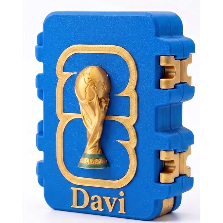 Caixa Porta Figurinhas Personalizada Álbum Colecionáveis 3D