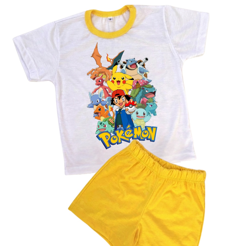Pijama Infantil Pokemon, pijama pokemon personalizado, pijama pikachu