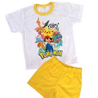 Pijama Infantil Pokemon, pijama pokemon personalizado, pijama pikachu