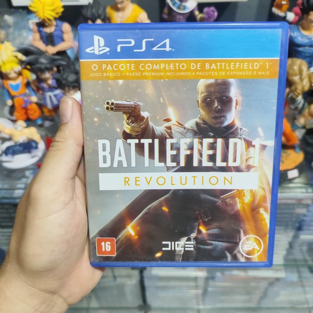 BATTLEFIELD 1 HARDLINES PS4 em Midia Fisica - USADO SEMINOVO - JOGO DE GUERRA