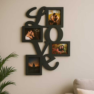 Quadro de fotos 10x15- Love, Amor, Romance, Recordação MDF