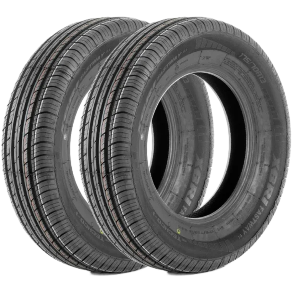 Kit 2 Pneus 175/70 R13 XBRI Fastway B2 82H Novos Aro 13