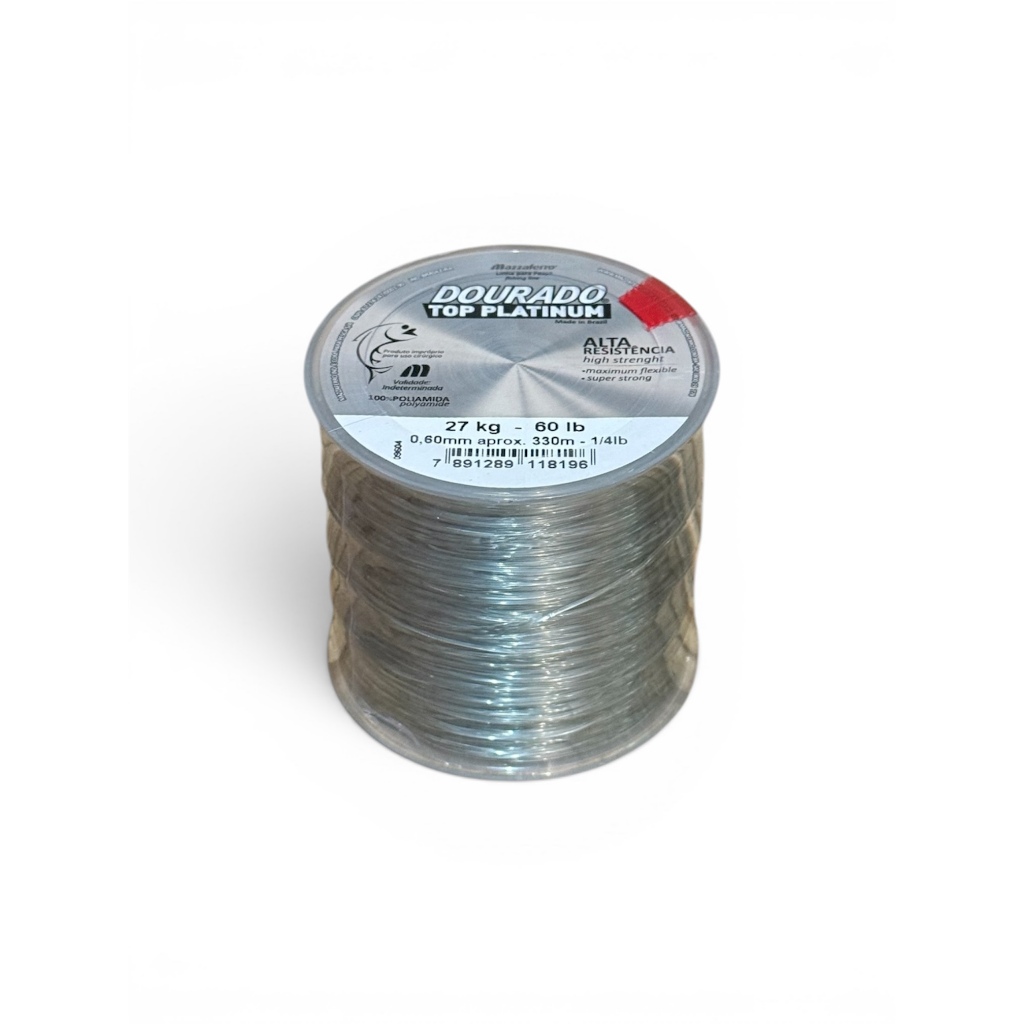 Linha Pesca Dourado Top Platinum 0,25Mm 1739 M 10,6 Lb Prata