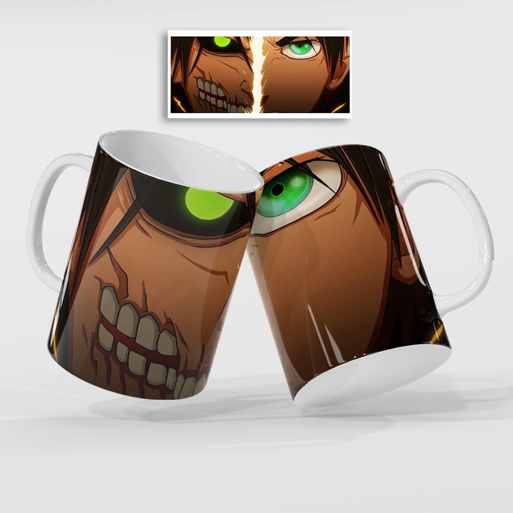 Caneca Attack on Titan Presente Otaku Anime 325ml Geek Presente Criativo