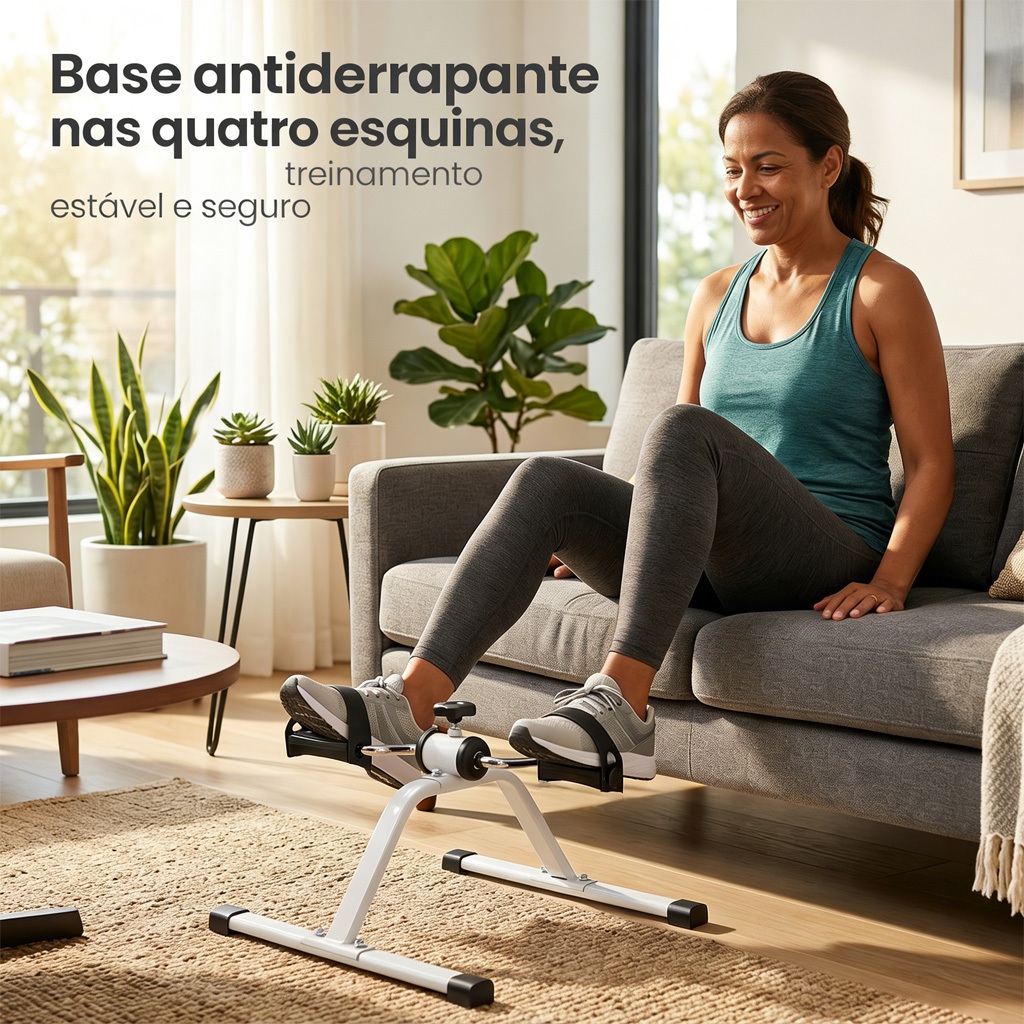 Mini Bike Ergométrica Portátil com Fitmetria para Reabilitação e Fisioterapia – Uso em Casa e Escritório