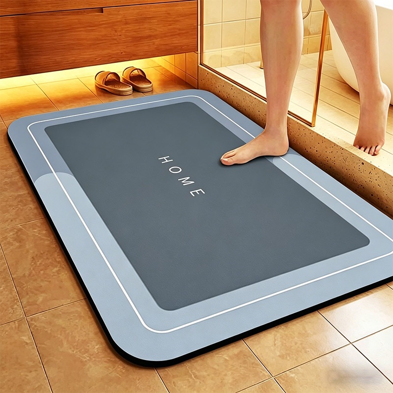 Tapete de Banheiro Absorvente Antiderrapante 40x60cm | Secagem Rápida, Macio e Lavável