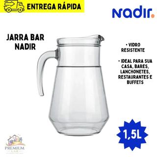 Jarra De Vidro Jarra Bar Suco Agua Refri Nadir 1,5 L