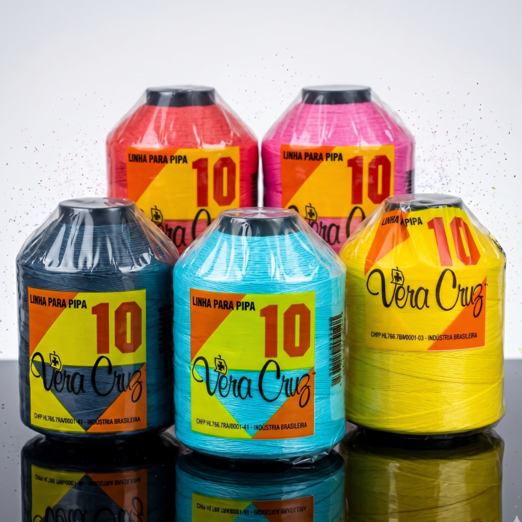 Linha Vera Cruz 1500 jardas fio 10 para Pipas e Papagaios