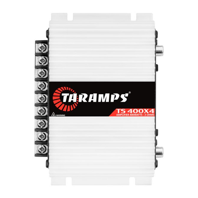 Módulo Amplificador Taramps TS 400x4 Canais 400W RMS 2 Ohms Original Entrada Fio e RCA + Chicote
