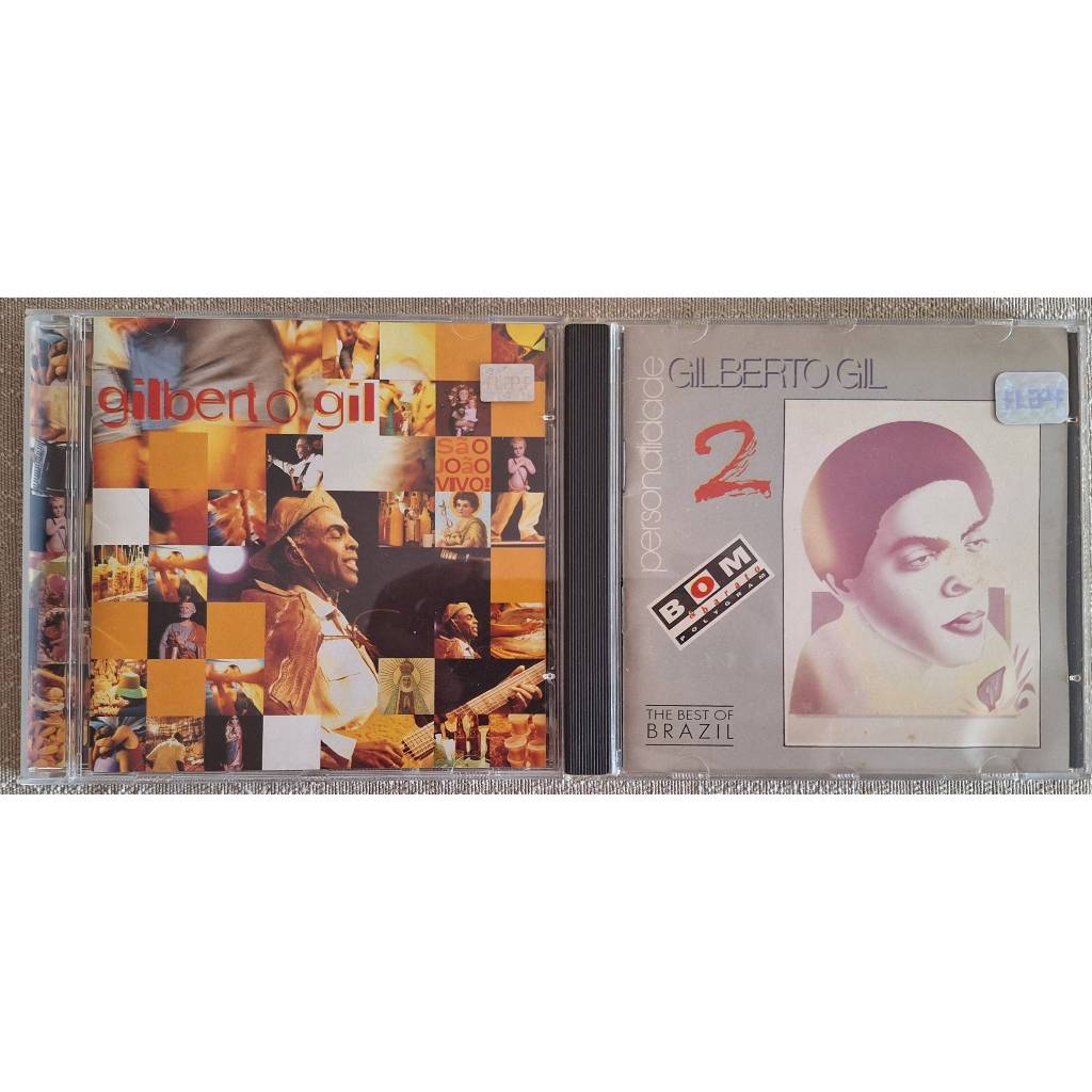 Conj. 02 Pçs - Cd's Gilberto Gil - Música Mpb