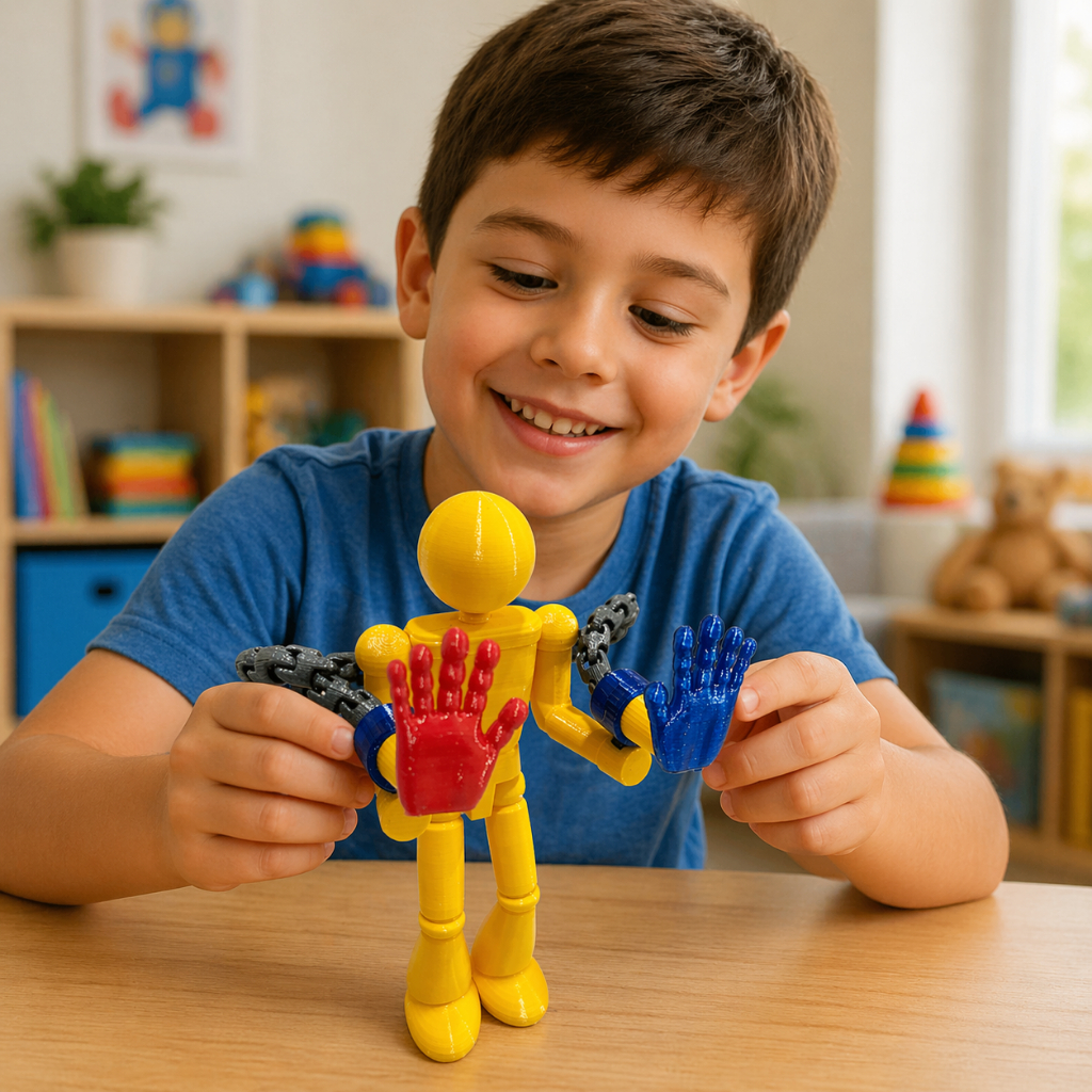 Detalhes do Boneco Poppy Playtime jogo Player Articulado | Boneco para Brincar e Colecionar