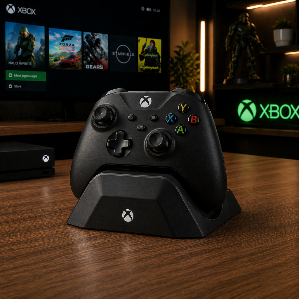 Base pra Contole Xbox Organizador Pra Controles de Games Minimalista 3D Premium