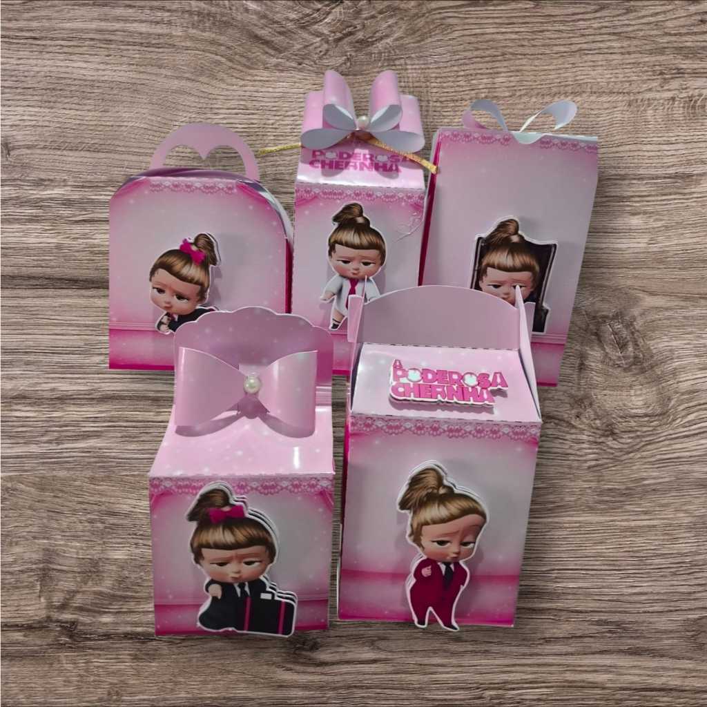 Kit festa SM 25 Peças- Lembrancinhas Poderosa Chefinha Personalizadas | Kit Festa Infantil Luxo Menina