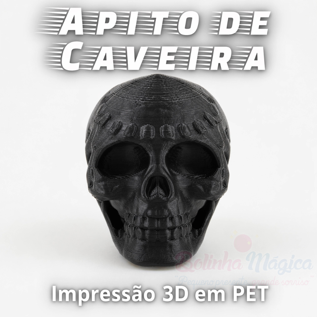 Apito de Caveira Grito Maia Asteca Halloween Susto Brincadeira Pegadinha