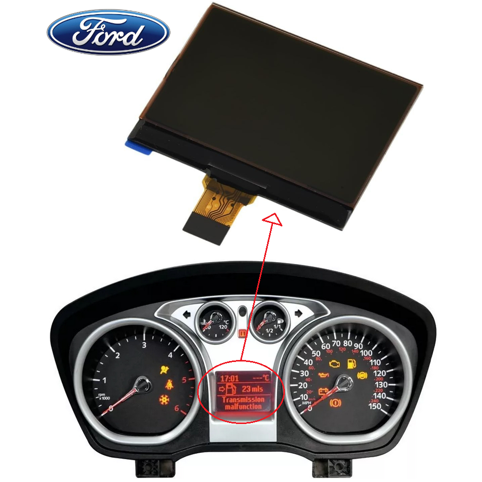 Display Lcd Computador de Bordo Painel Instrumentos Ford Focus 2009 A 2013