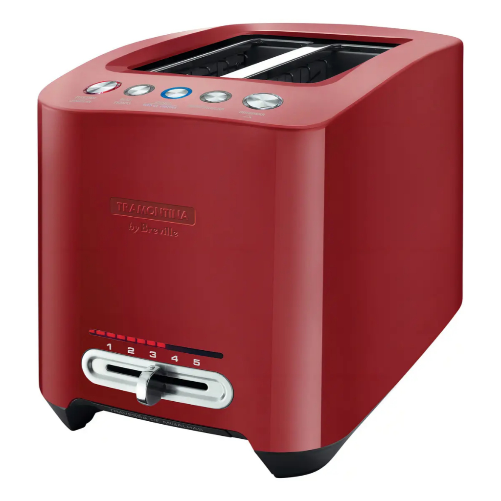 Torradeira Tramontina by Breville Smart Vermelha em Alumínio Fundido 220 V