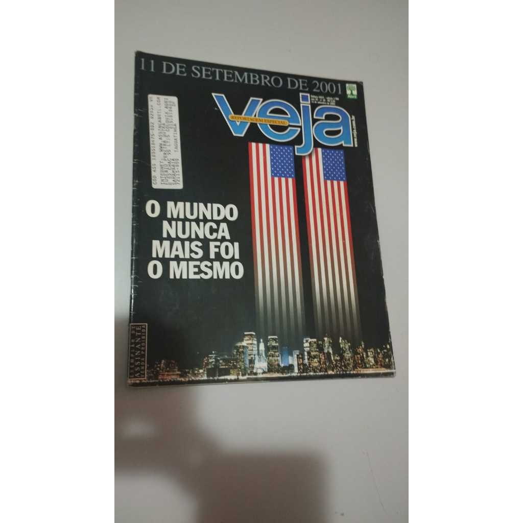 Revista Veja - Edição 1768 - O MUNDO NUNCA MAIS FOI O MESMO - BUSH / BIN LADEN 11 SETEMBRO DE 2002