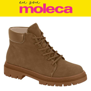 Bota Coturno Feminina Moleca Cano Curto Tratorada Estilo Ana Castela Confortável Inverno 2026