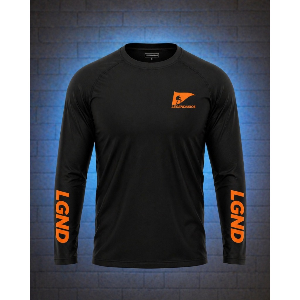 Camisa UV Masculina Legendários Manga Longa Proteção Solar Treino Academia LGND