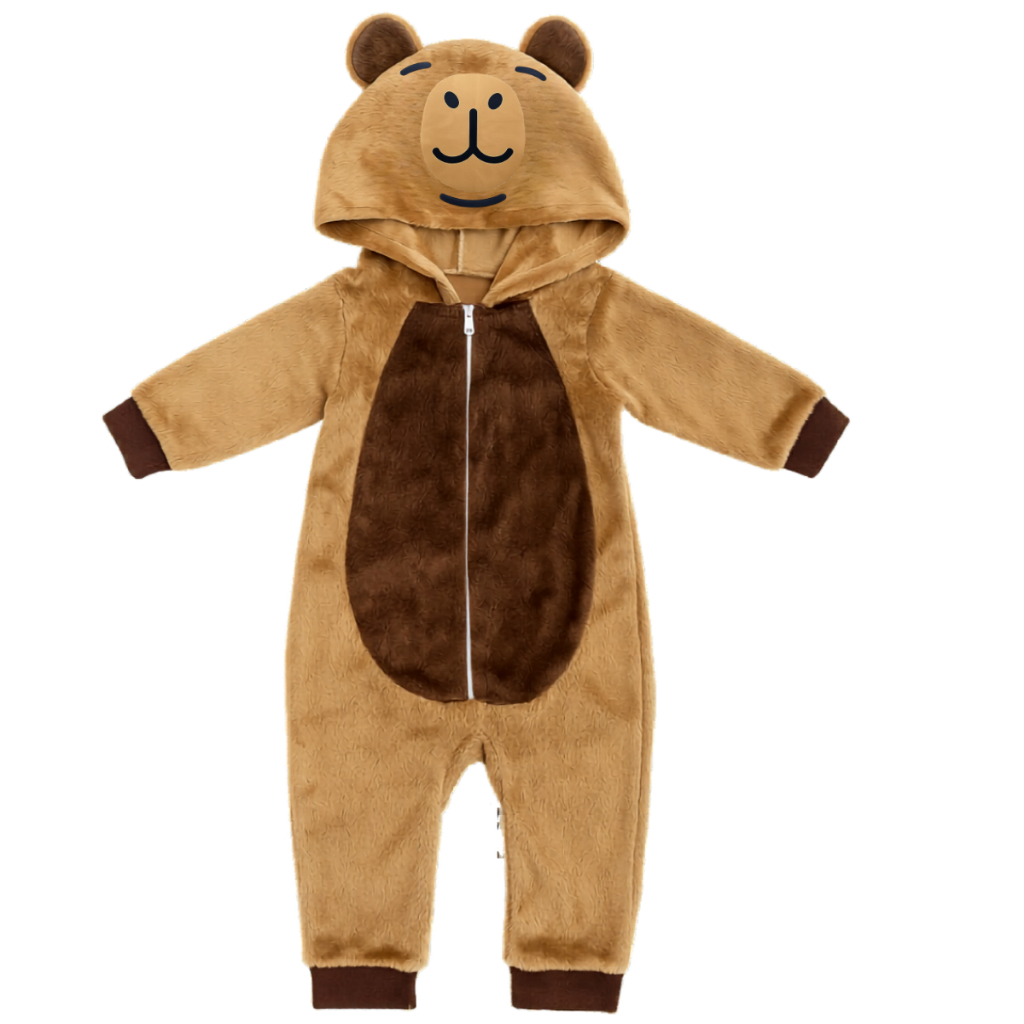 Macacão De Capivara Infantil Criança Baby Luxo Super Fofinho