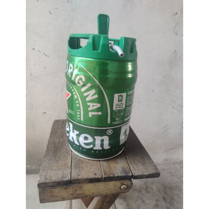 Barril de chopp Heineken VAZIO 5L