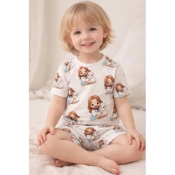 pijama infantil unissex estampa jesus