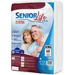 Fralda Geriátrica Senior Life Plus XXG - 40 Unidades