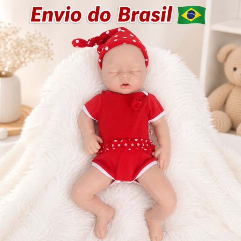Bebe Reborn 100% silicone solido, 53 CM, bebê boneca macia, menina realista com 2 trocas de roupa, 4 kg envio imediato