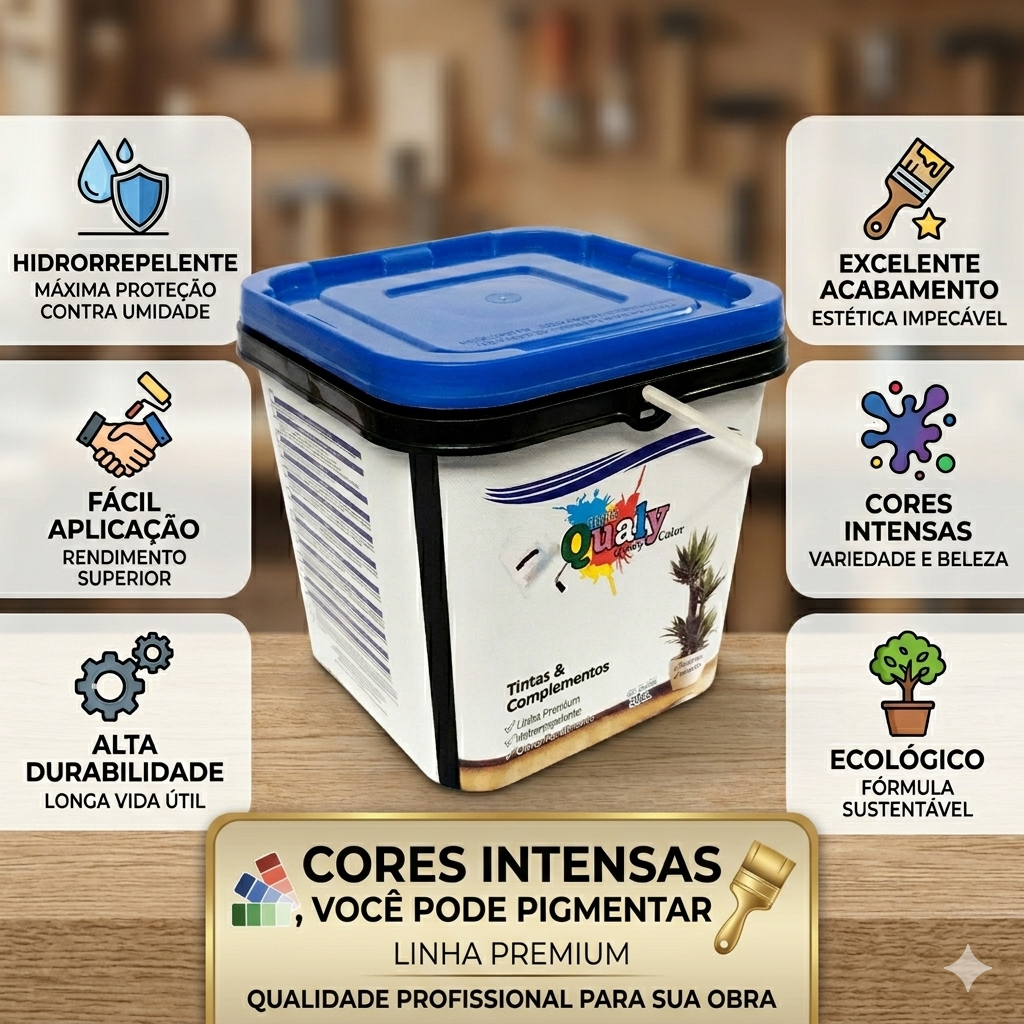 Grafiato Branco Galão 5.6KG Interno Externo Antimofo Hidrorepelente Durabilidade Resistência em Oferta na Shopee