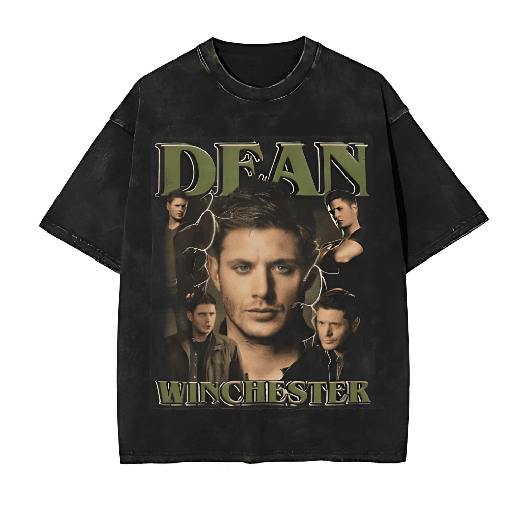 Camiseta Dean Winchester Série Supernatural Unissex Infantil/Adulto Camisa Blusa Roupa