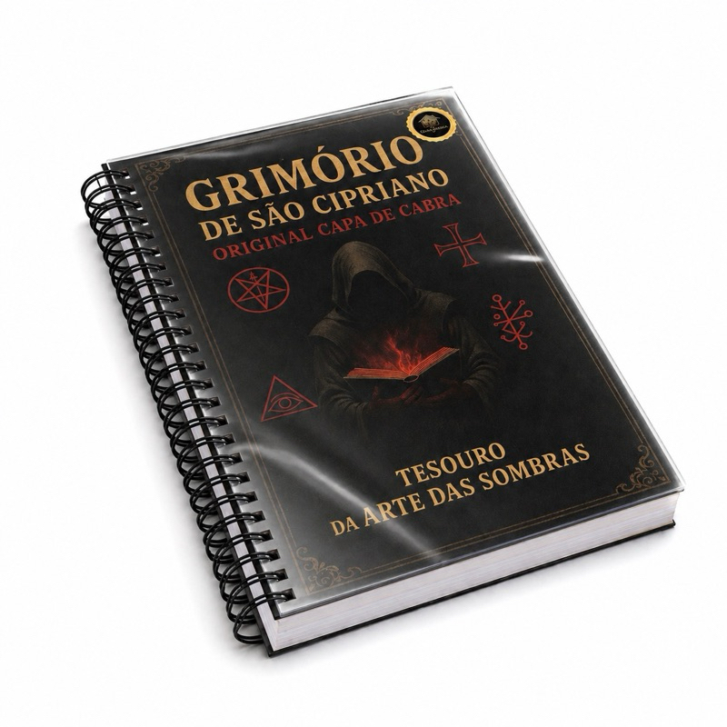 GRIMÓRIO DE SÃO CIPRIANO ORIGINAL – capa de cabra livro raro magia ocultismo completo, Magia, feitiços, São Cipriano