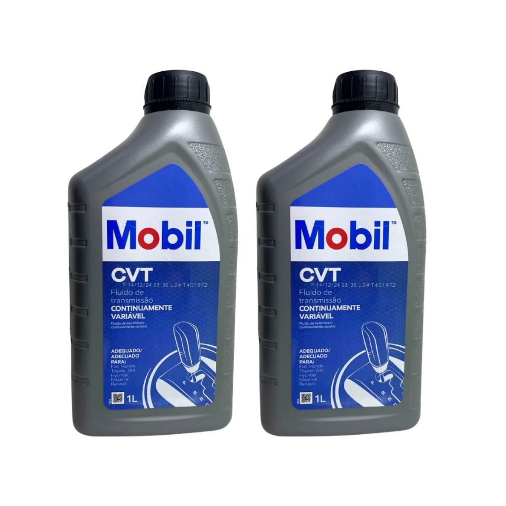 Kit 2 Oleo Transmissao Cambio Automatico Mobil Cvt