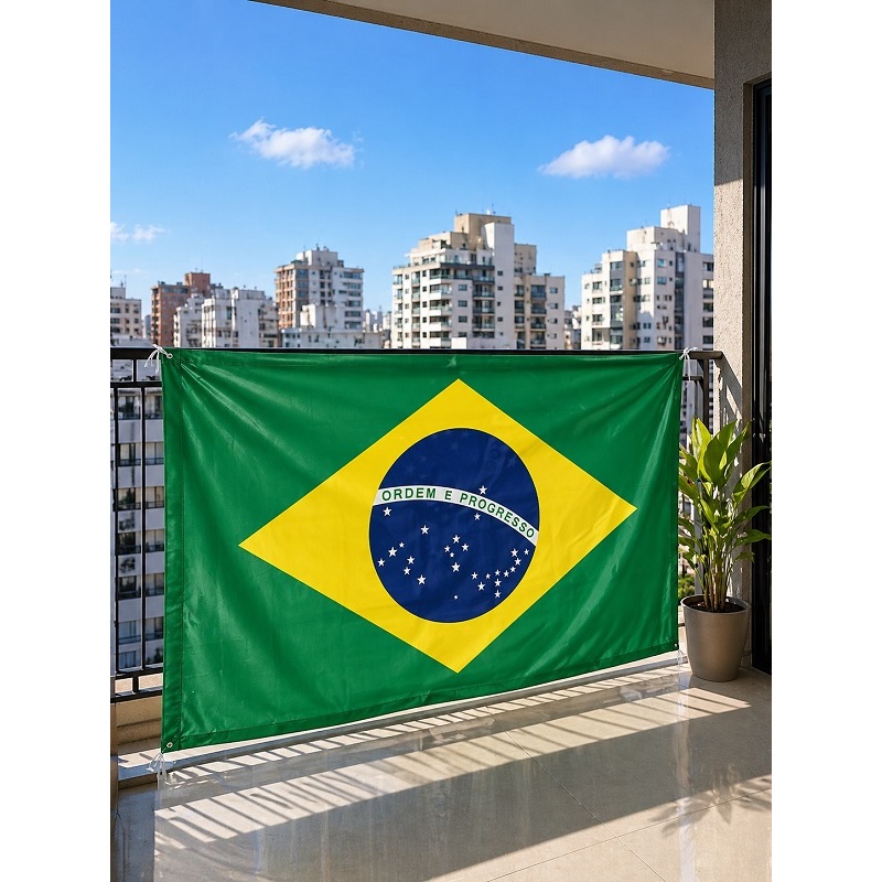 Bandeira do Brasil Grande Copa do Mundo e Festas