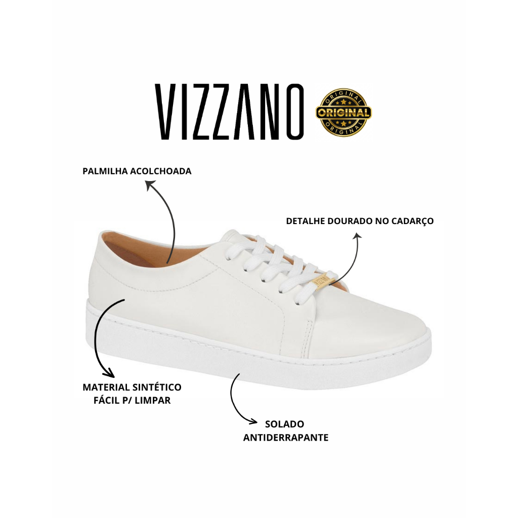 Tênis Feminino Vizzano Casual Confortável para Dia Dia Original Mega Promoção Envio Imediato 1214.205.7286