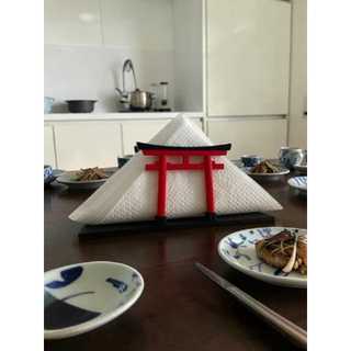 Kit Porta Guardanapo Torii Japonês Decorativo | Suporte Elegante para Mesa Sushi e Jantar