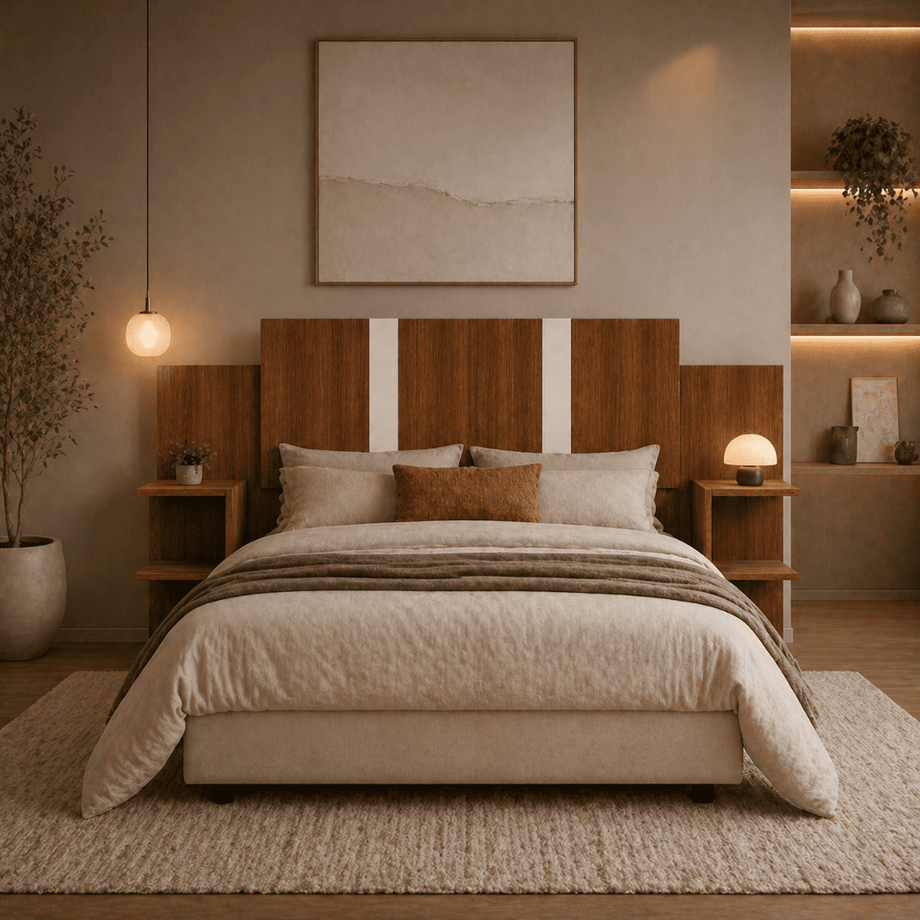 Cabeceira Queen para Cama Box Moderna Painel Cabeceira MDF Extensível Casal Luxo