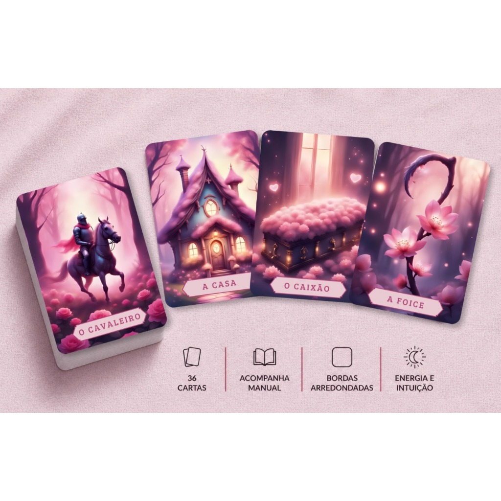 Tarô Baralho Cigano da Pomba Gira Menina – 36 Cartas