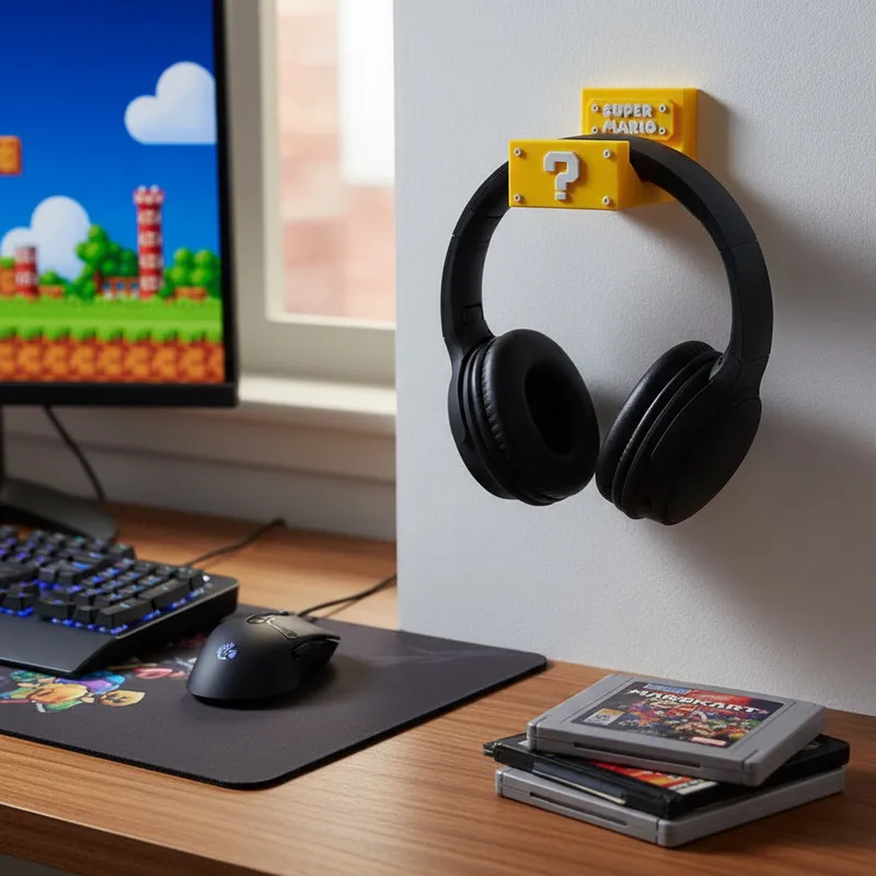 Suporte de Headset Gamer Super Mario Exclusivo
