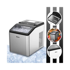 Máquina De Gelo Revestimento Em Inox Produz 35Kg de Gelo por Dia Pmg35a Philco