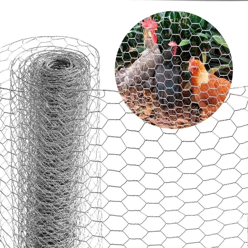 Tela Viveiro Arame Galvanizada 1,00mt Altura 1mt - 2mt - 3mt - 5 mt Comprimento