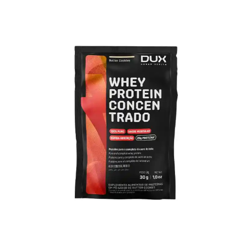 Whey Protein Concentrado Dux (Sache 30g) - Sabor Butter Cookies