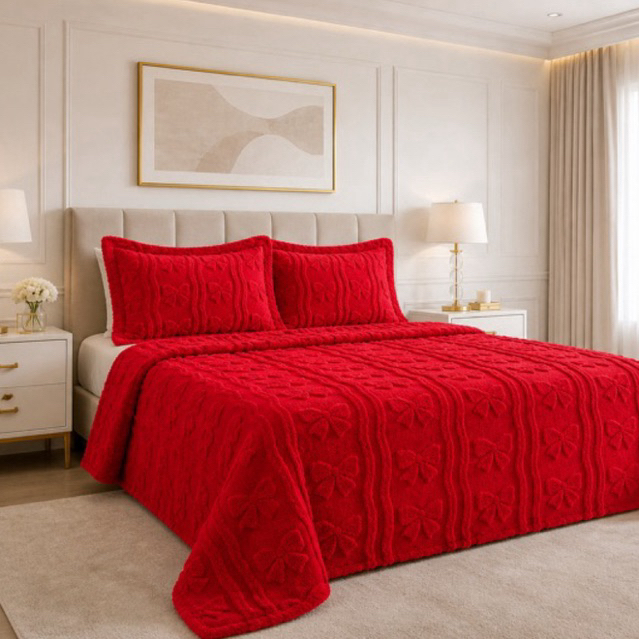 Kit Colcha Cobre Leito aconchego 3 Pçs Manta Casal Queen 240 x 260 alto relevo soft fleece 2 Porta Travesseiro